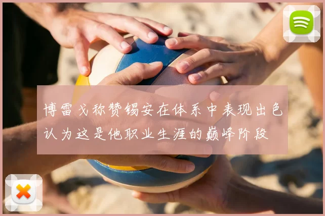 博雷戈称赞锡安在体系中表现出色认为这是他职业生涯的巅峰阶段