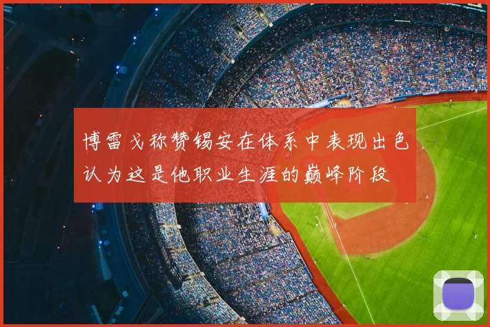 博雷戈称赞锡安在体系中表现出色认为这是他职业生涯的巅峰阶段