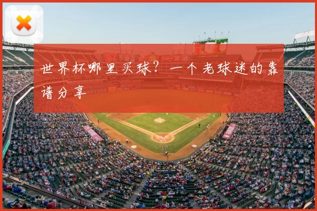 世界杯哪里买球？一个老球迷的靠谱分享